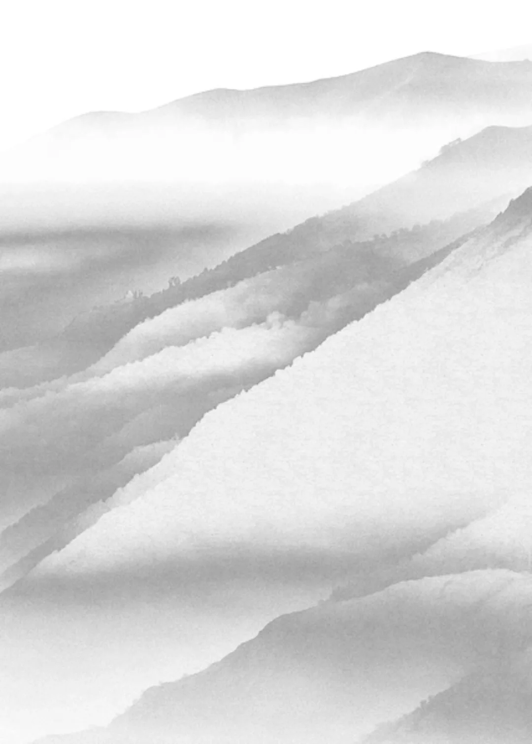 KOMAR Vlies Fototapete - White Noise Mountain - Größe 200 x 280 cm mehrfarb günstig online kaufen