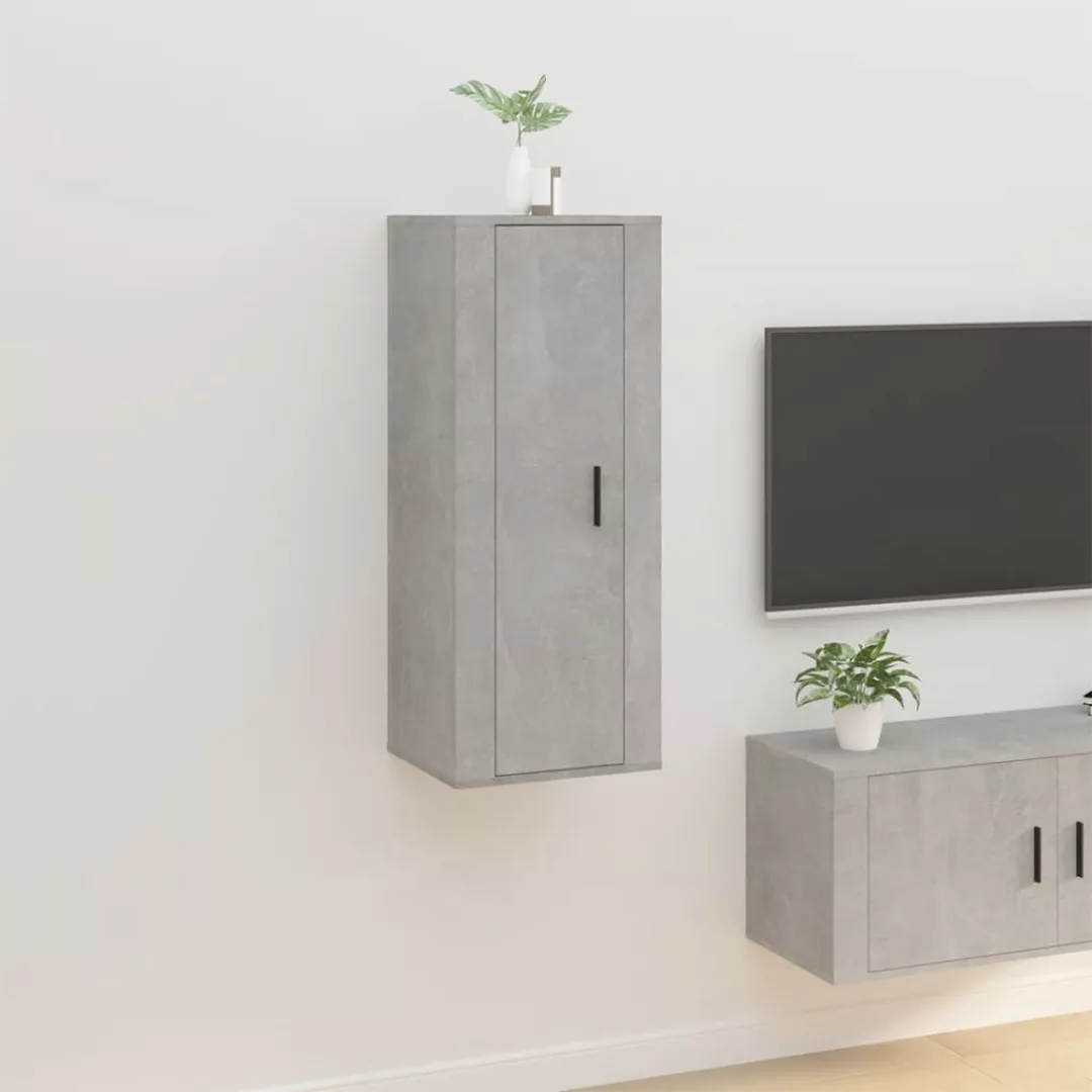 Vidaxl Tv-wandschrank Betongrau 40x34,5x100 Cm günstig online kaufen