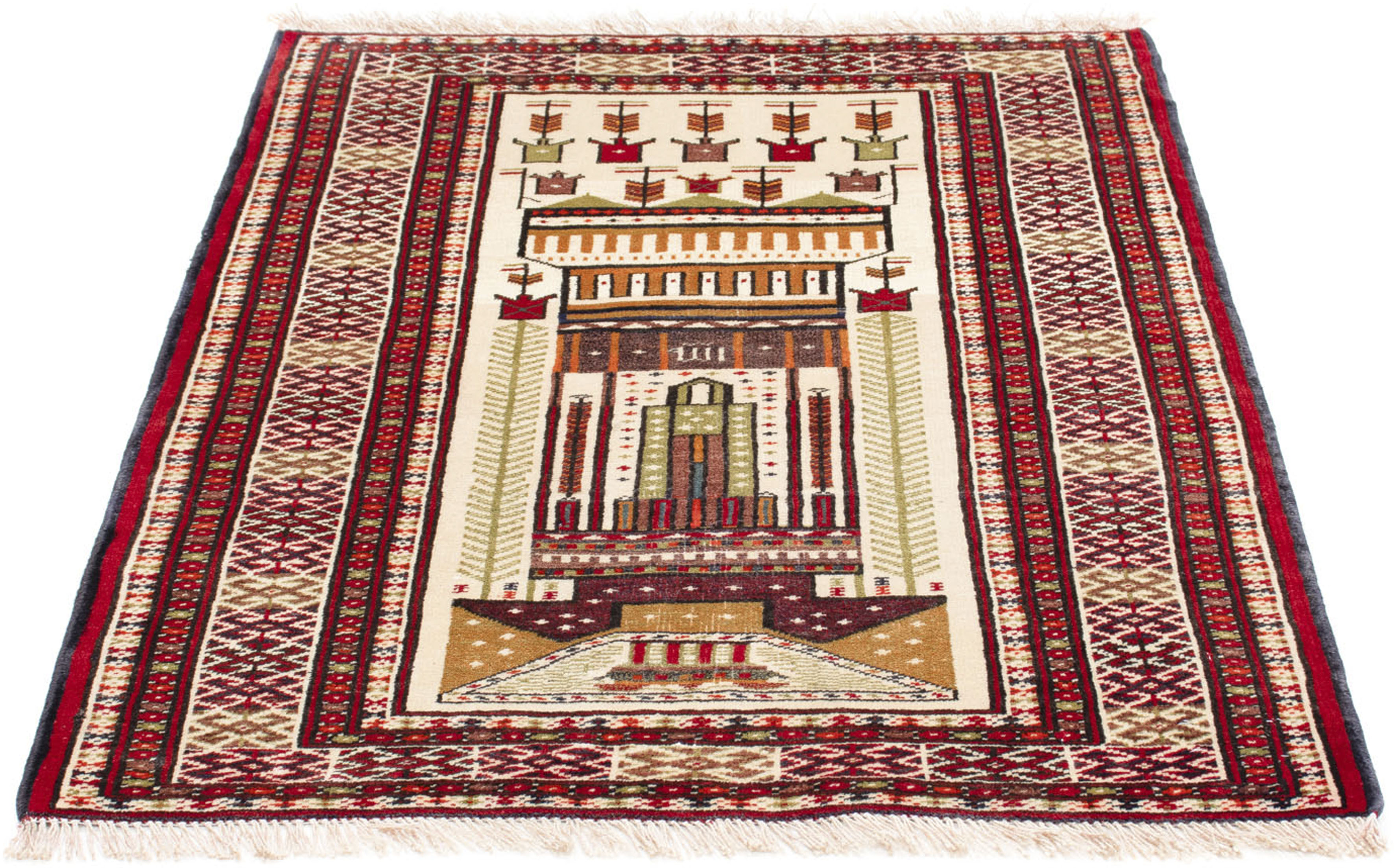 morgenland Orientteppich »Belutsch - 119 x 89 cm - beige«, rechteckig, Wohn günstig online kaufen