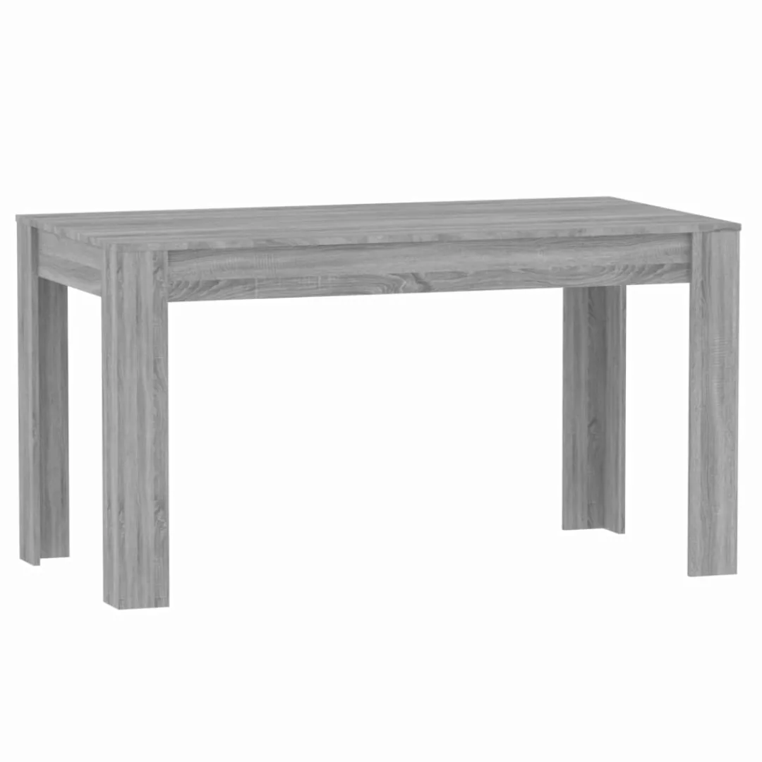 Vidaxl Esstisch Grau Sonoma 140x74,5x76 Cm Holzwerkstoff günstig online kaufen