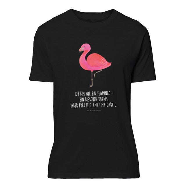 Mr. & Mrs. Panda T-Shirt Flamingo classic - Schwarz - Geschenk, ich, T-Shir günstig online kaufen