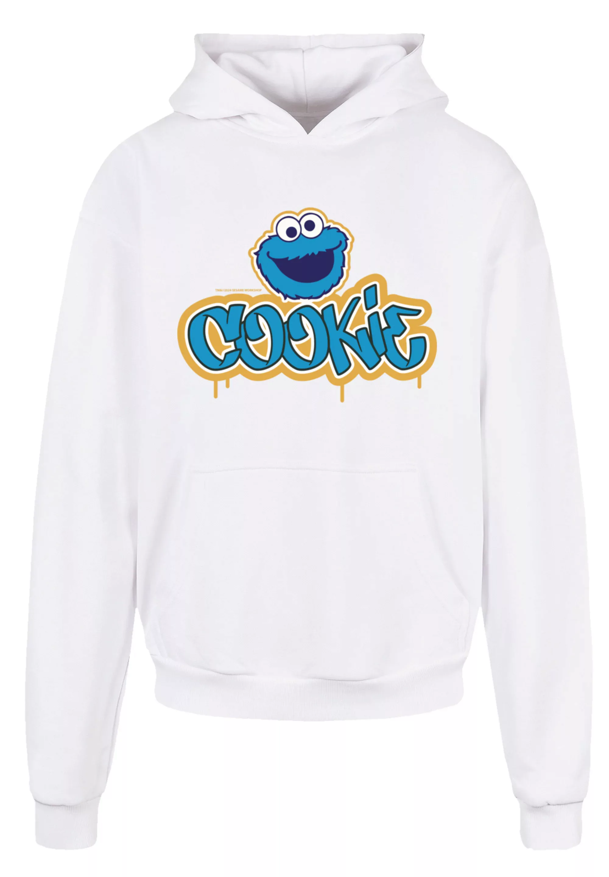 F4NT4STIC Kapuzenpullover "Sesamstraße Cookie Graffiti Logo", Premium Quali günstig online kaufen