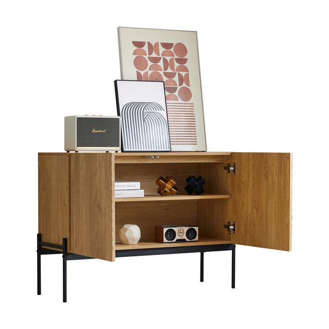 BlingBin Buffet Sideboard für Wohnzimmer/Küche/Balkon (1-St., Kommode mit 2 günstig online kaufen