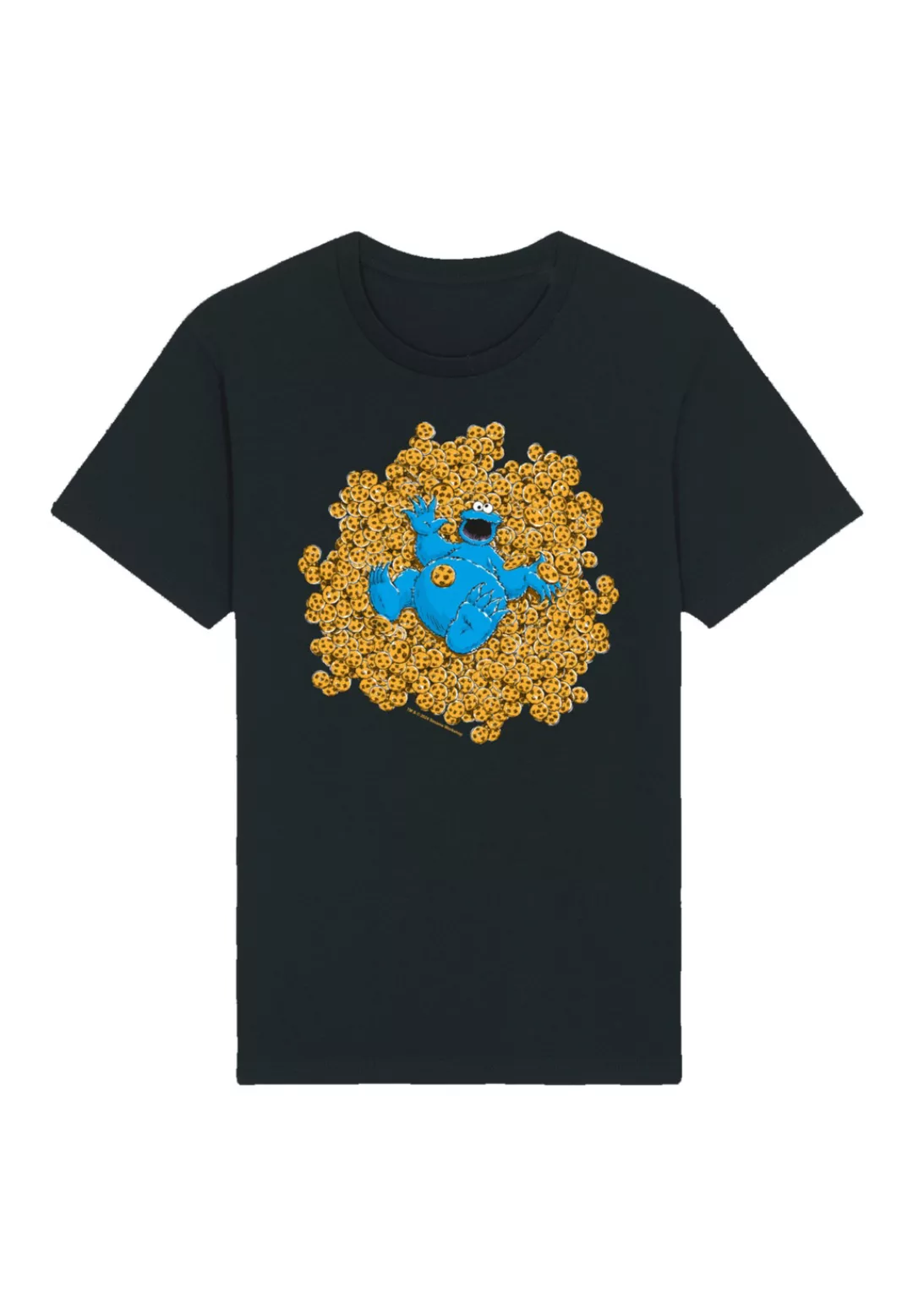 F4NT4STIC T-Shirt "Sesamstraße Cookie Monster Coockie Bad", Premium Qualitä günstig online kaufen