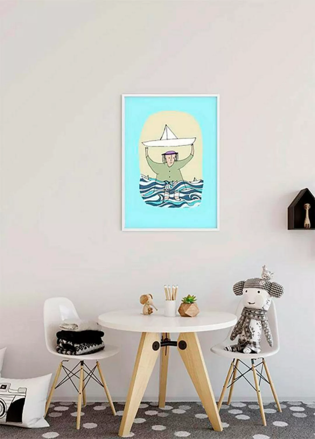 Komar Poster "Paper Ship", Menschen, (1 St.), Kinderzimmer, Schlafzimmer, W günstig online kaufen