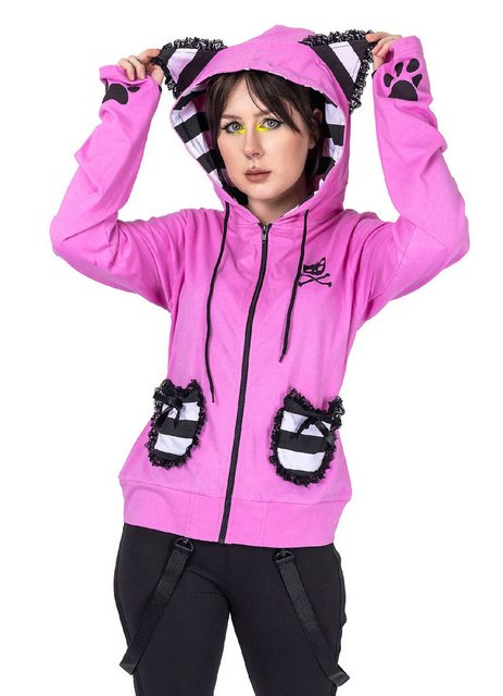 Bye Bye Kitty Kapuzensweatshirt BBK Frill Hood Cute Kawaii Cosplay Katze Ca günstig online kaufen