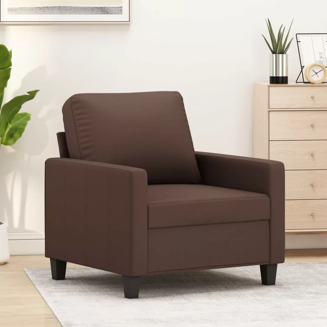 Vidaxl 1-sitzer-sofa Braun 60 Cm Kunstleder günstig online kaufen