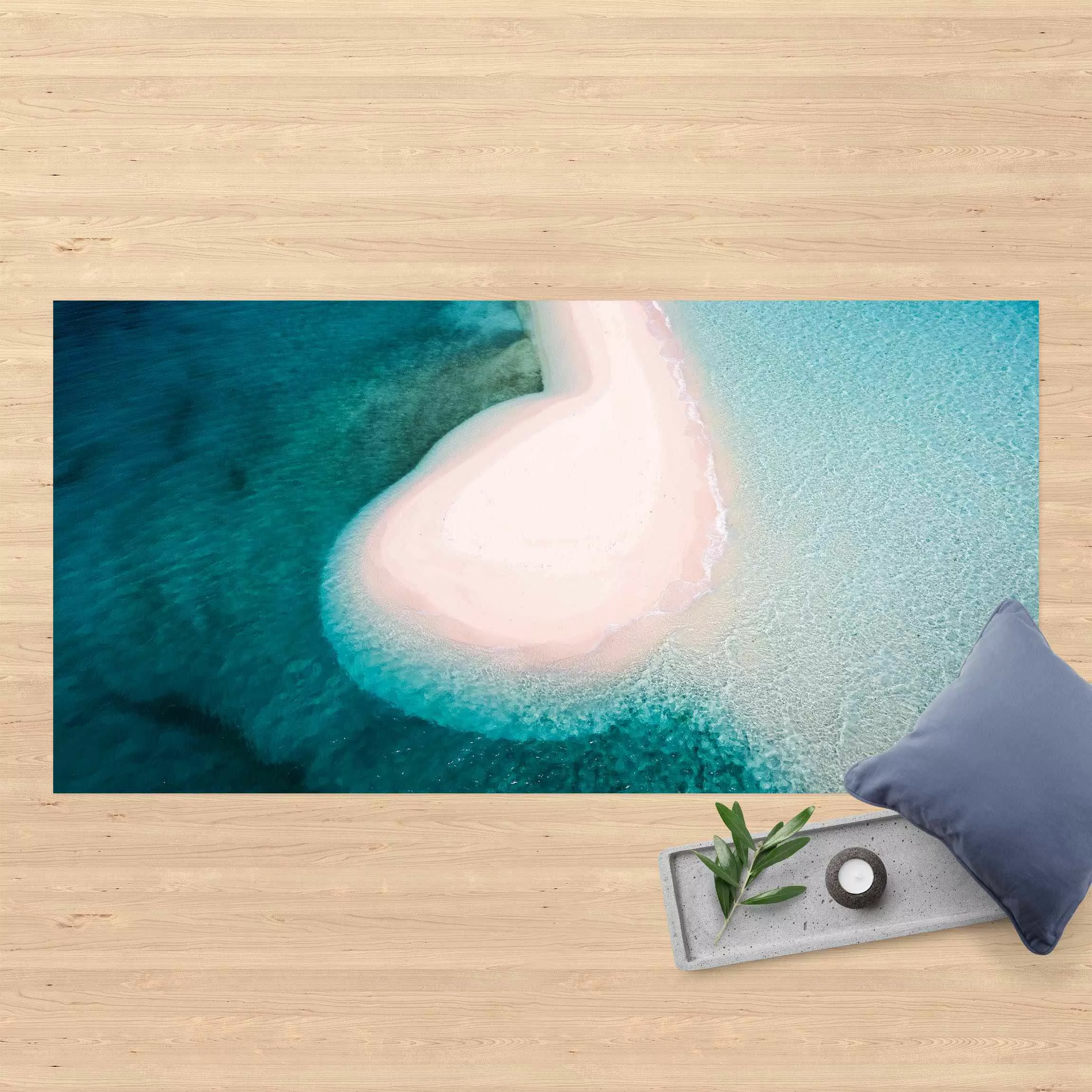 Vinyl-Teppich Sandbank im Ozean günstig online kaufen