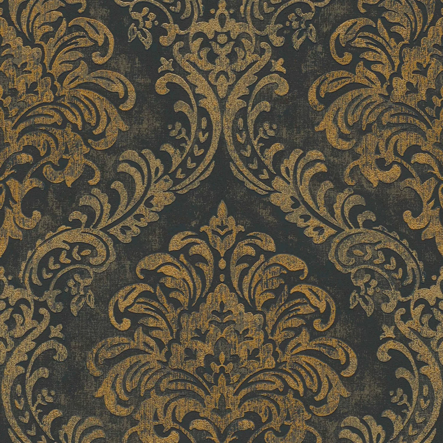 Bricoflor Barock Tapete Schwarz Gold Im Vintage Stil Elegante Vliestapete m günstig online kaufen