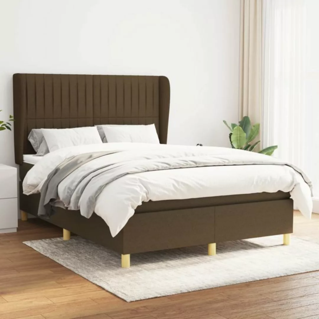 vidaXL Boxspringbett Bett Boxspringbett mit Matratze & Topper Stoff verschi günstig online kaufen