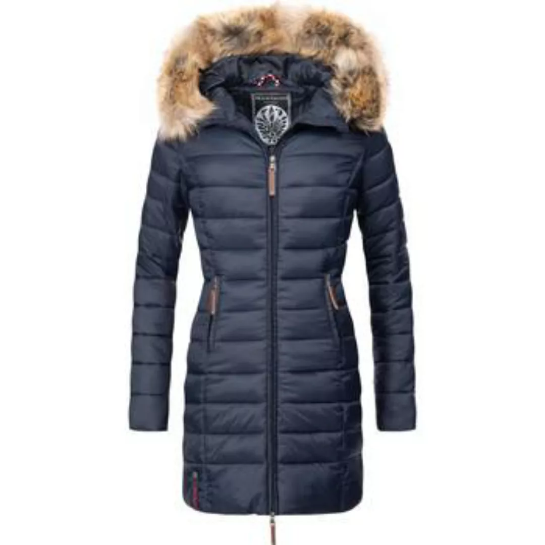 Marikoo Steppmantel "Rose-Stepp", zeitloser Winterparka mit großer Kunstfel günstig online kaufen