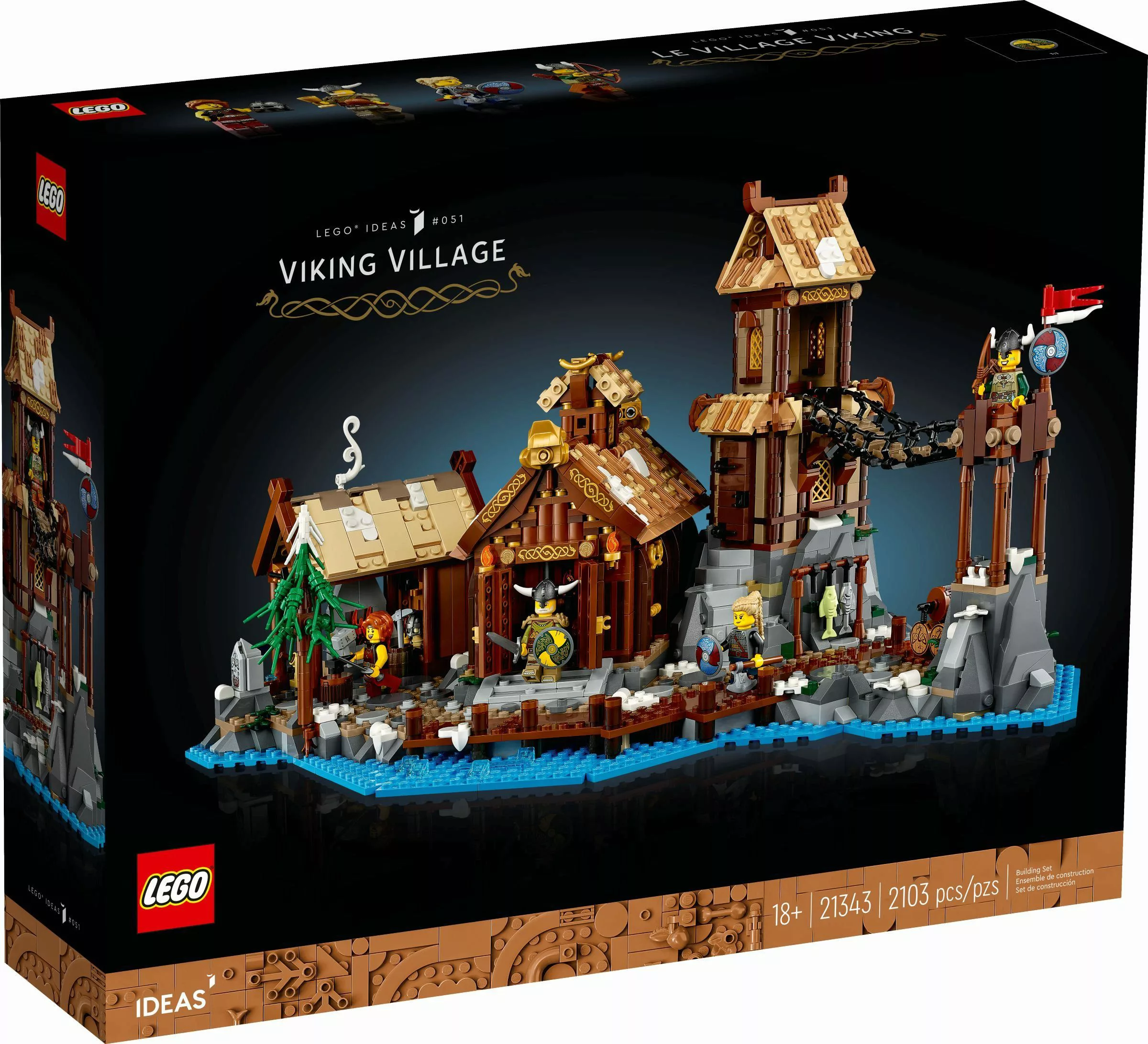 LEGO® Ideas 21343 Wikingerdorf Konstruktionsspielsteine günstig online kaufen