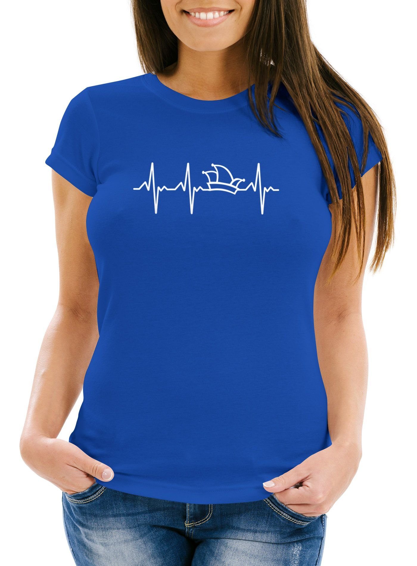 MoonWorks Print-Shirt Damen T-Shirt Fasching Karneval günstig online kaufen