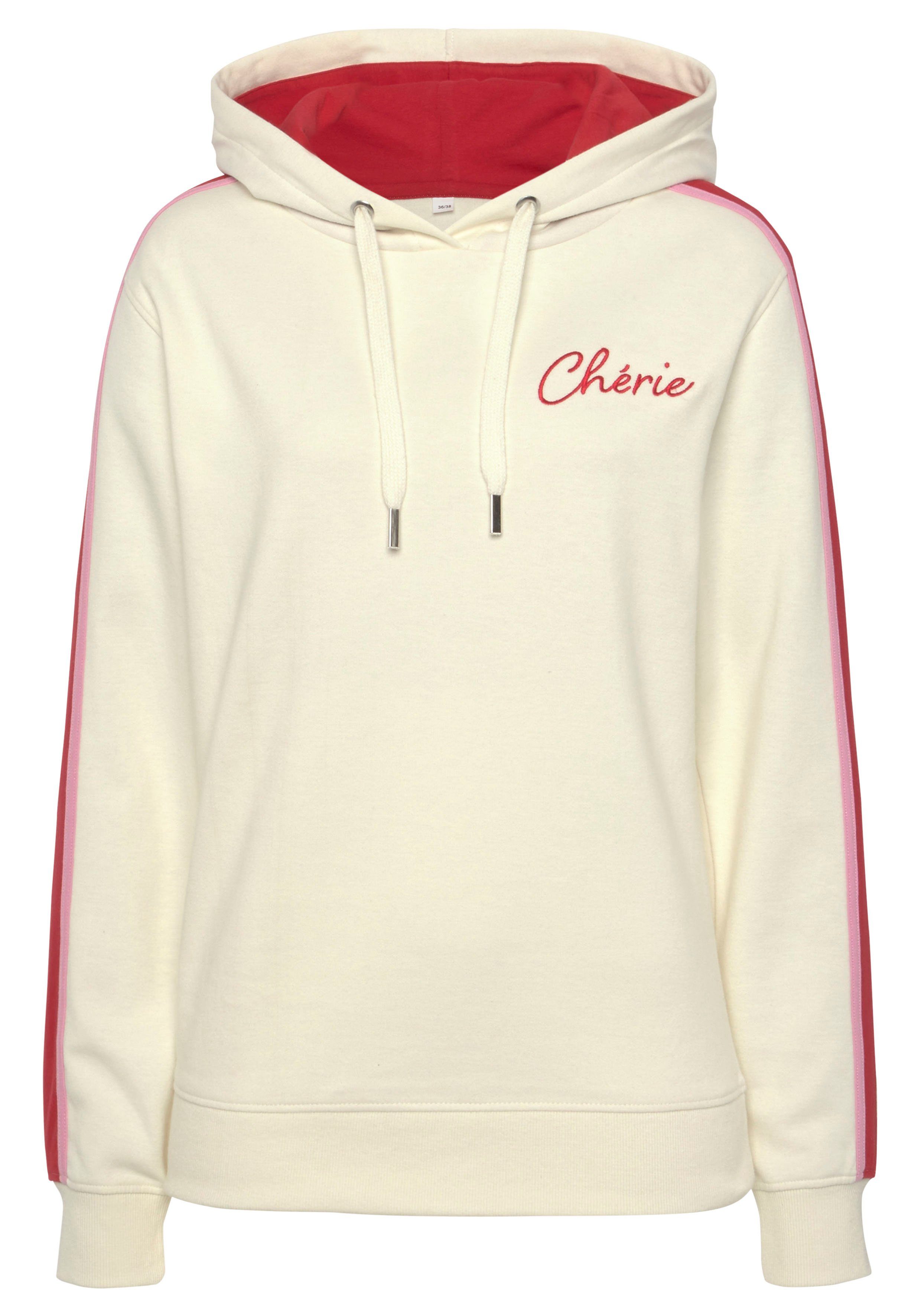 Vivance Hoodie, (1 tlg.), Hoodie mit Kontrast Einsätzen, Loungeanzug günstig online kaufen
