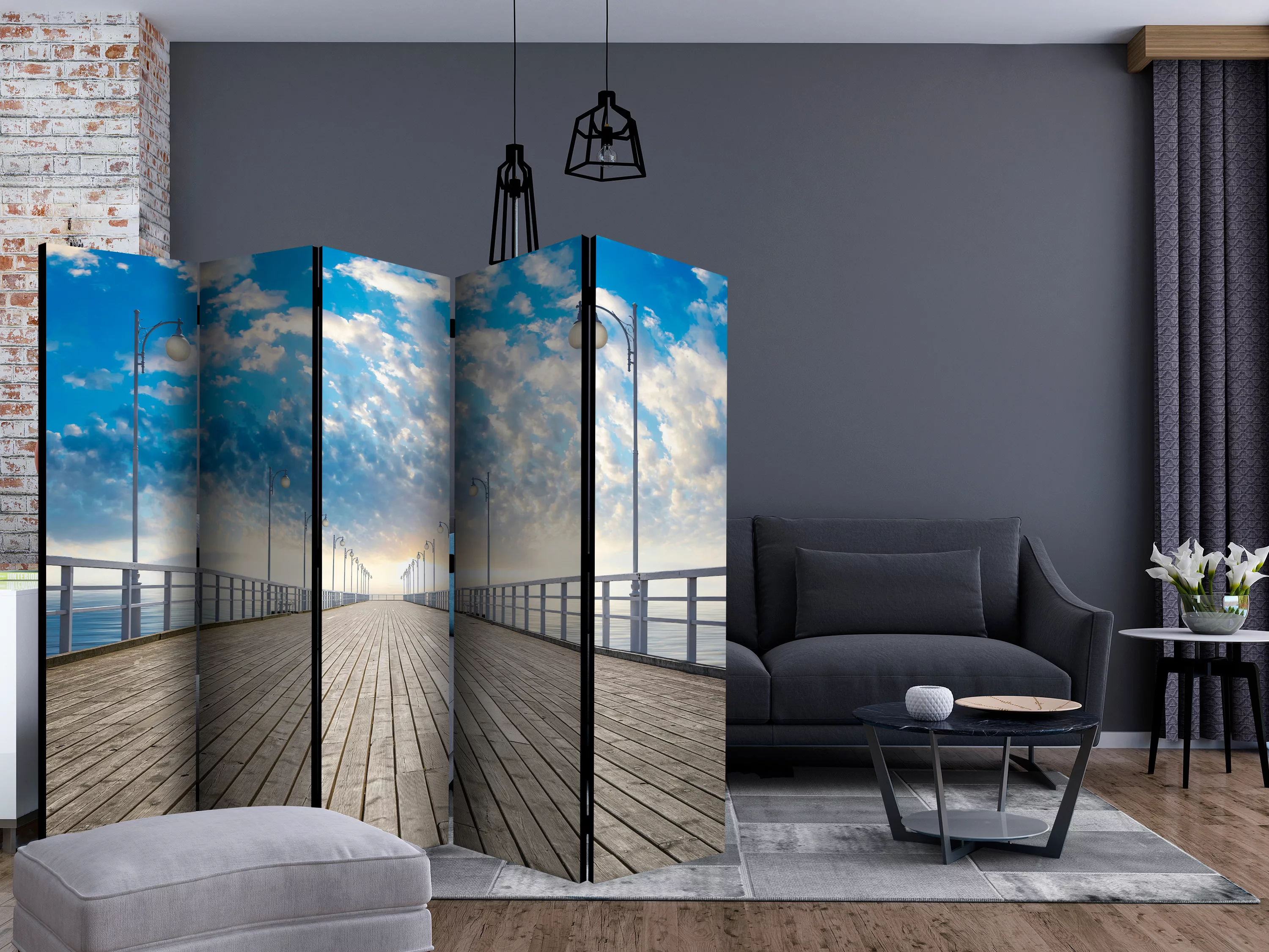 5-teiliges Paravent - The  Pier Ii [room Dividers] günstig online kaufen