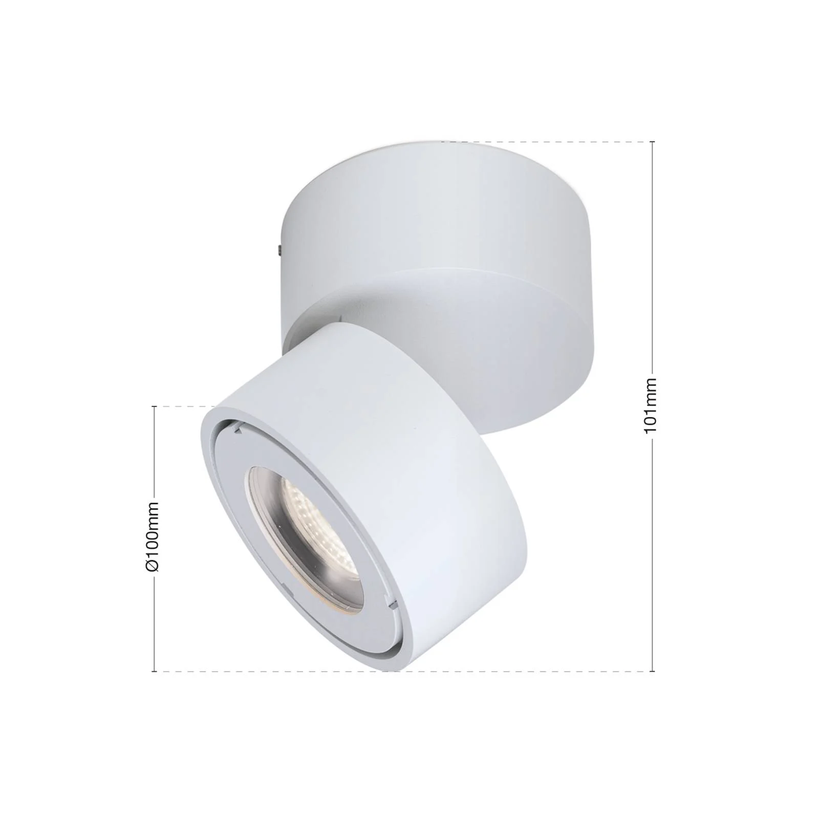 LED-Außenstrahler Harvey, weiß, Ø 10 cm, Aluminium-Druckguss günstig online kaufen