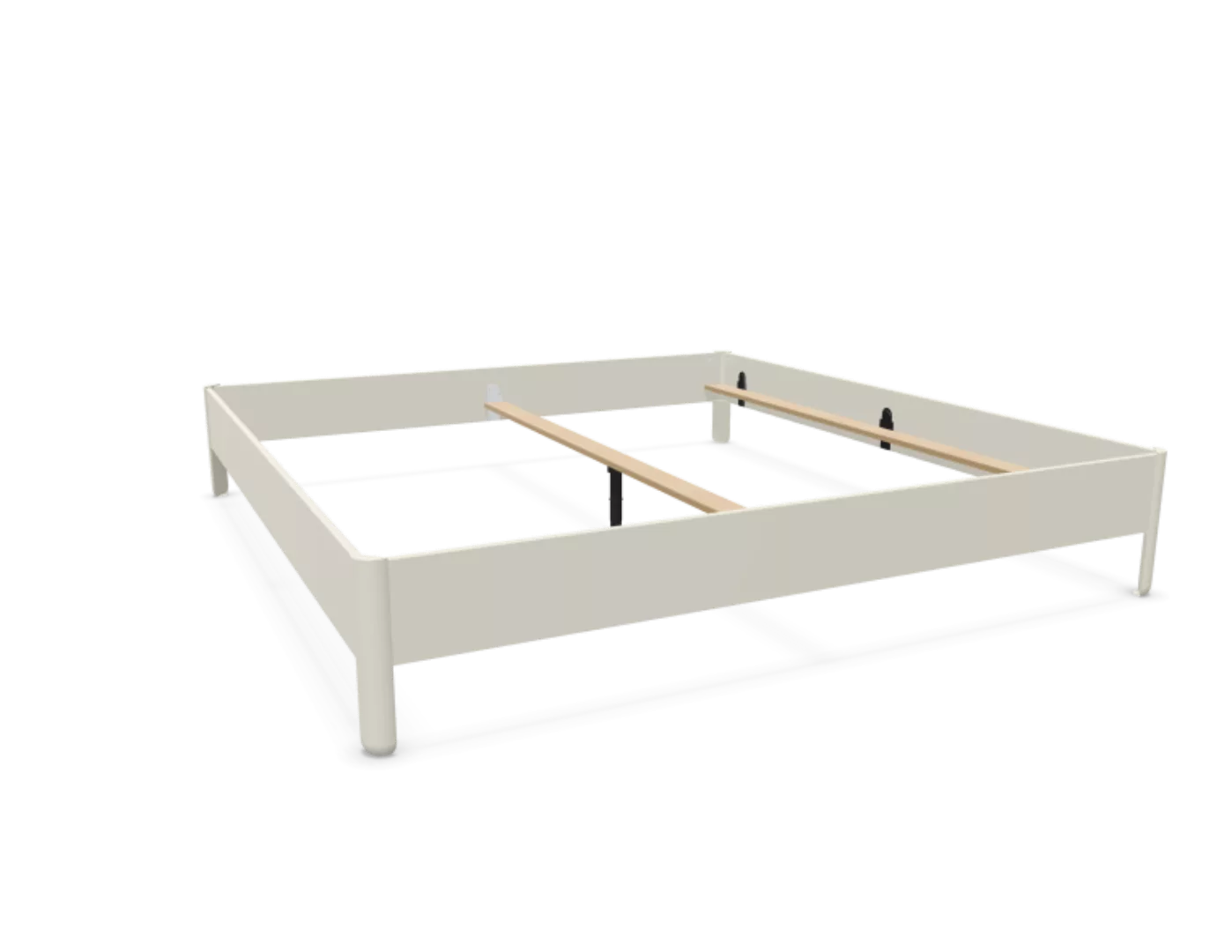 NAIT Doppelbett farbig lackiert Brillantgelb 200 x 210cm Ohne Kopfteil günstig online kaufen