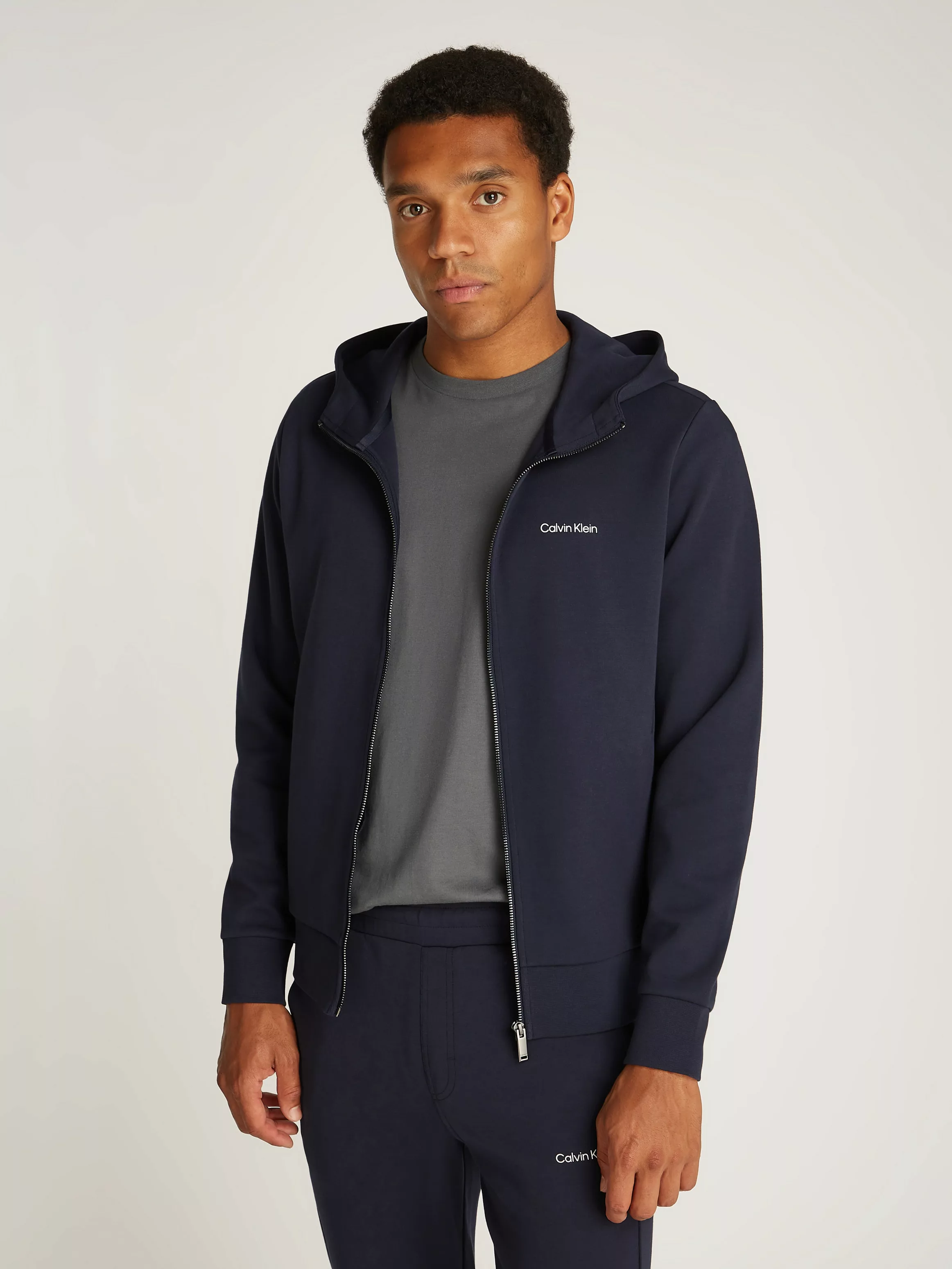 Calvin Klein Sweatjacke "MICRO LOGO REPREVE HOODIE JACKET", mit Logoschrift günstig online kaufen