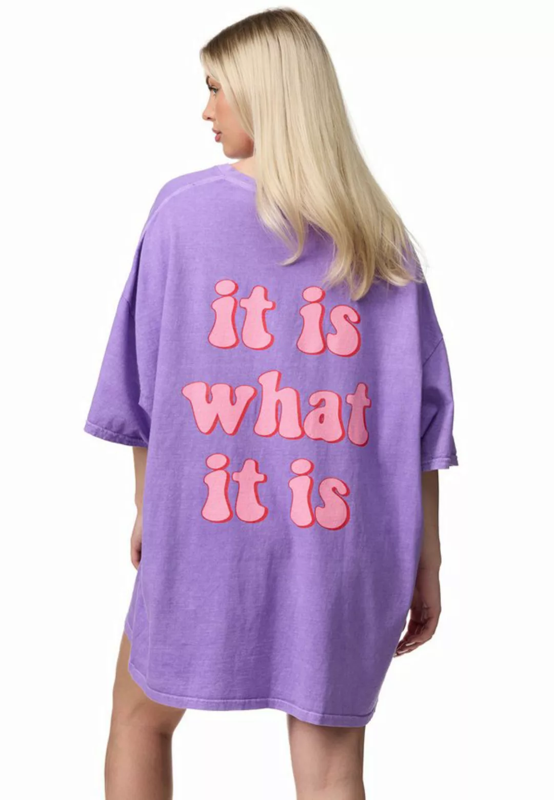 Worldclassca T-Shirt Worldclassca Oversized Print T-Shirt It is What is it günstig online kaufen