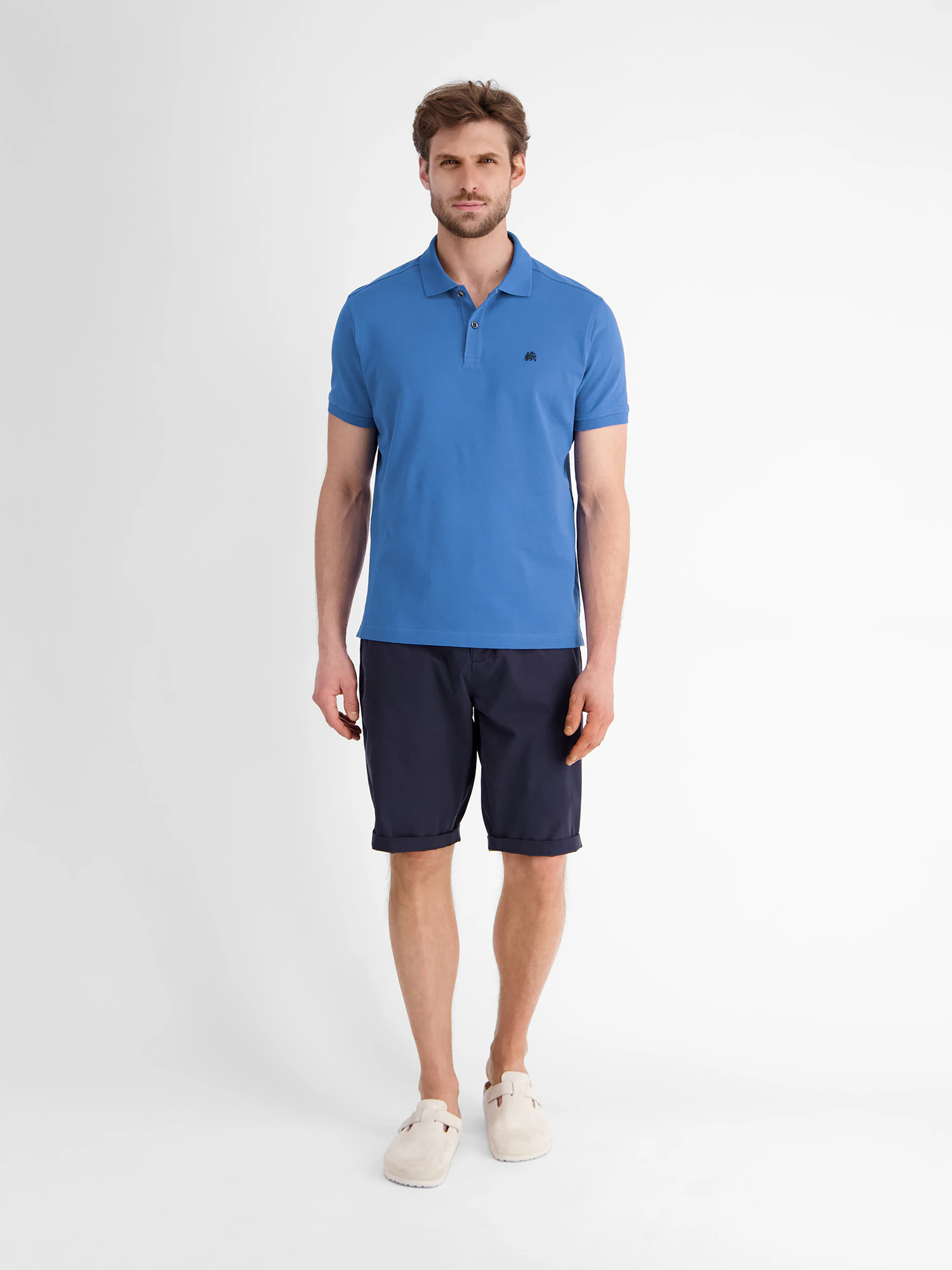 LERROS Poloshirt "LERROS Basic Poloshirt für Herren, unifarben" günstig online kaufen