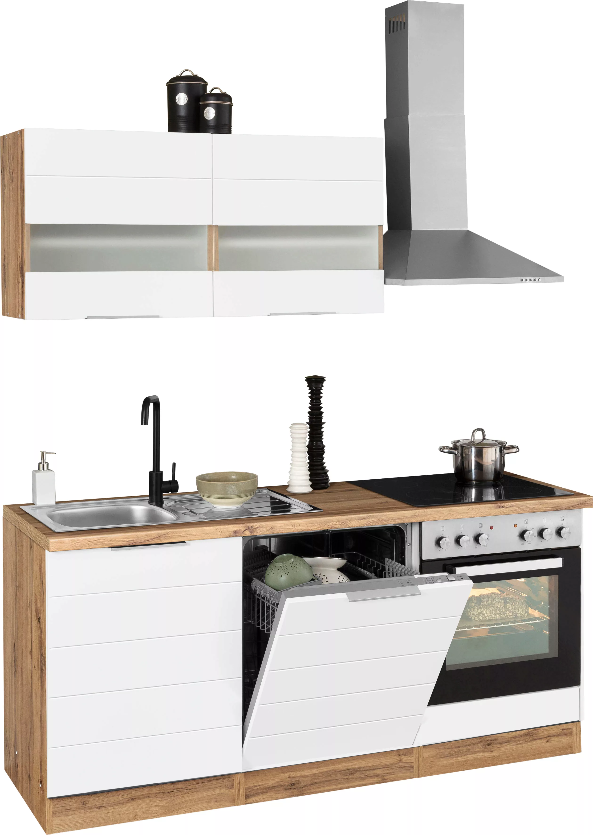 KOCHSTATION Küchenzeile "KS-Luhe", 180 cm breit, wahlweise mit oder ohne E- günstig online kaufen