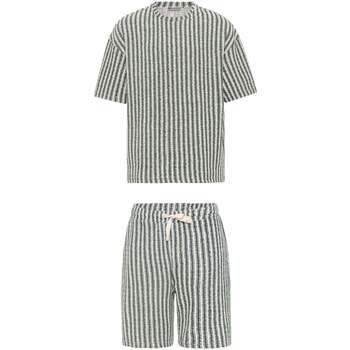 Dandalo  T-Shirts & Poloshirts Gijs Striped Elastic Waist Short T-Shirt Set günstig online kaufen