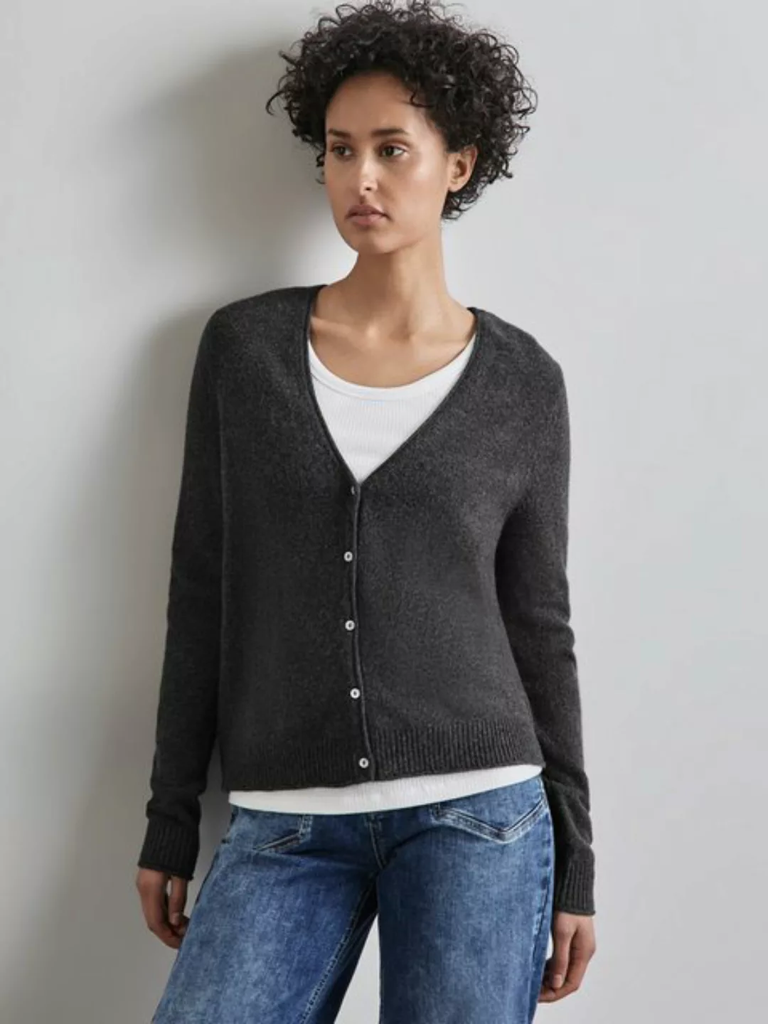 STREET ONE Cardigan, mit V-Ausschnitt günstig online kaufen