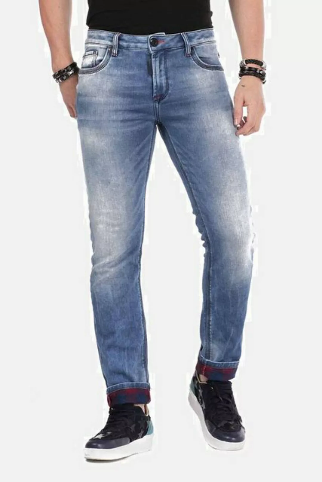 Cipo & Baxx Slim-fit-Jeans Jeans mit markanter Waschung, CD-469 günstig online kaufen