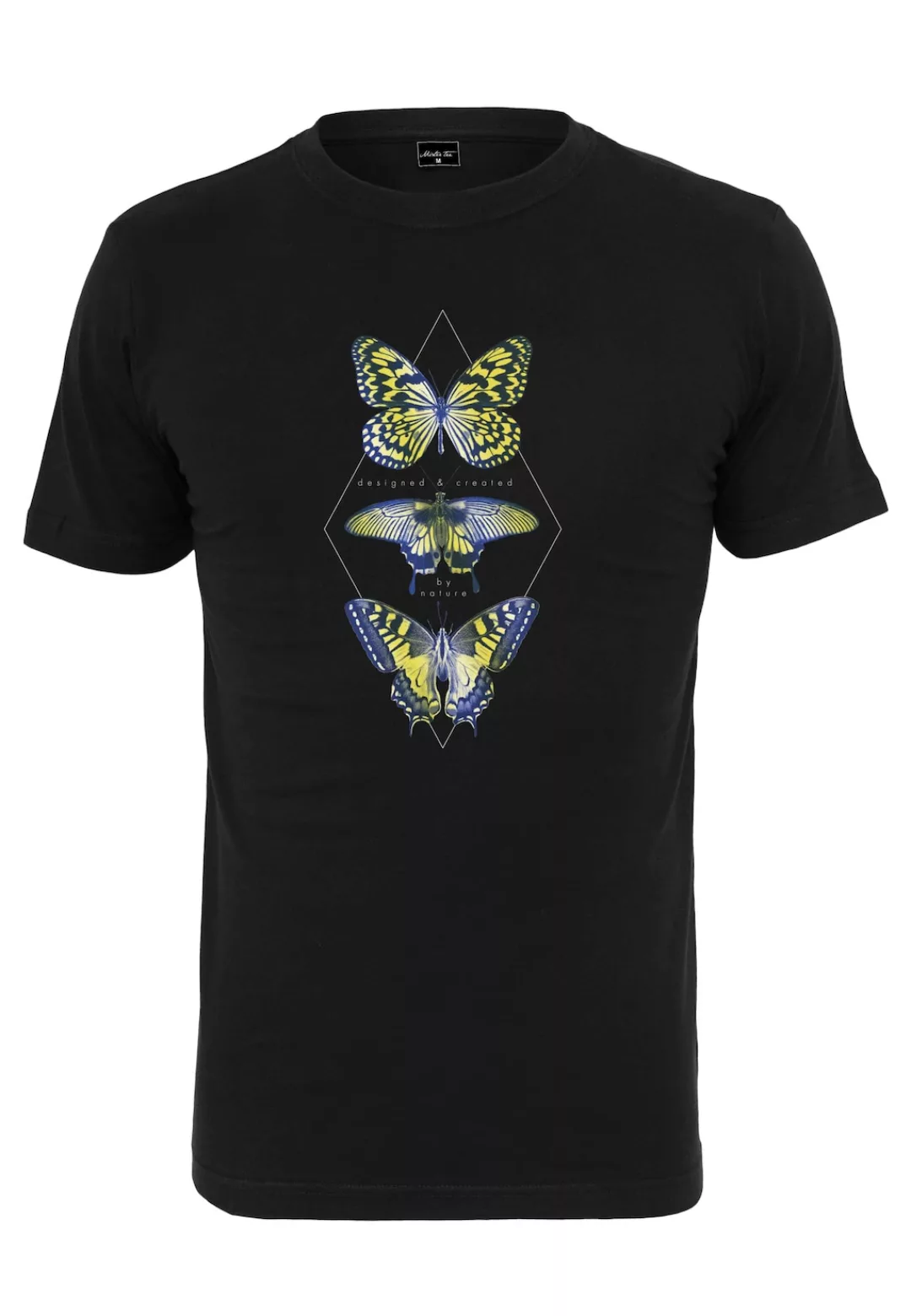 MisterTee T-Shirt "MisterTee Herren Butterfly Night Tee" günstig online kaufen