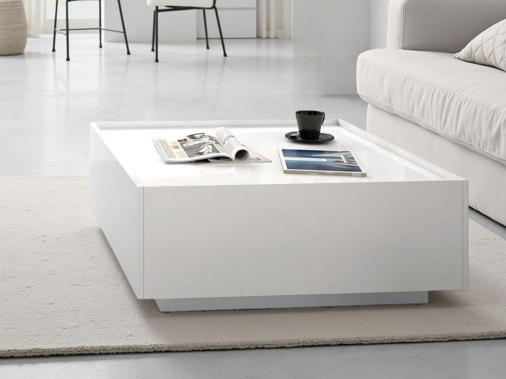 Places of Style Couchtisch »Piano«, hochwertig UV lackiert, mit zwei Schubl günstig online kaufen