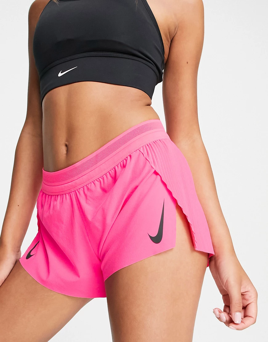 Nike Running – Dri-FIT Advanced Aeroswift – Shorts in Rosa-Rot günstig online kaufen