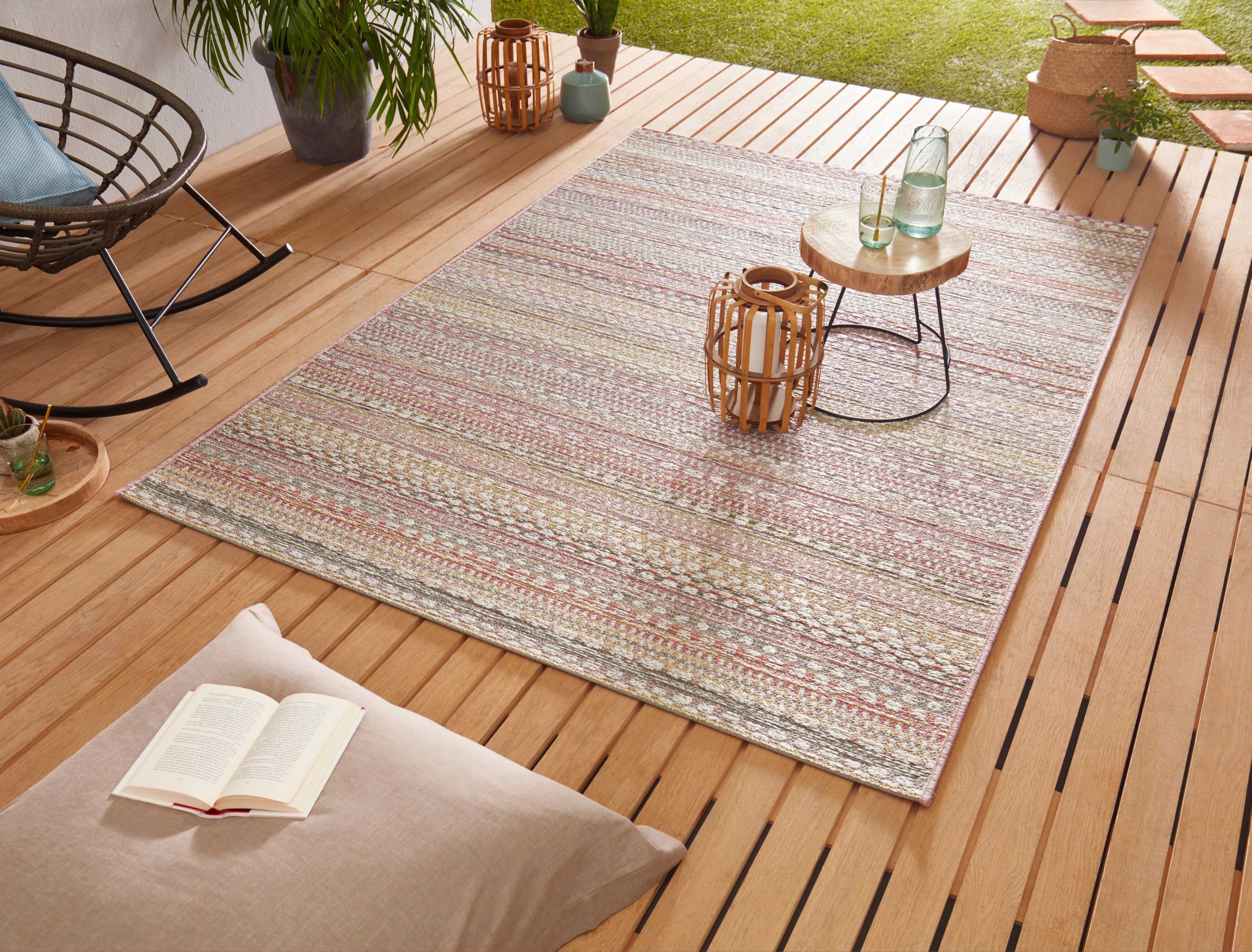 NORTHRUGS Teppich »Pine«, rechteckig, 7 mm Höhe, In-und Outdoor geeignet, S günstig online kaufen