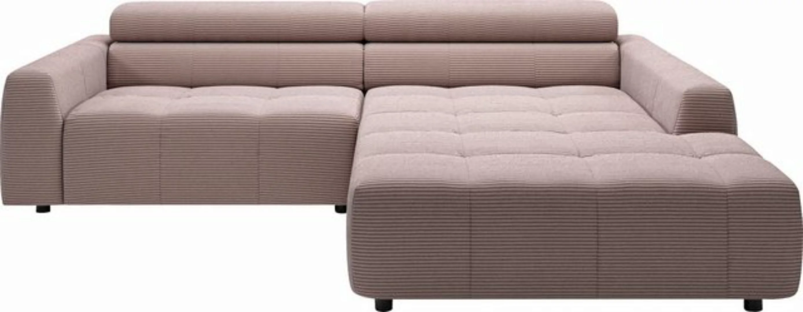 3C Candy Ecksofa Denver auch mit Cord- und Easy care-Bezug, Kopfteilverstel günstig online kaufen