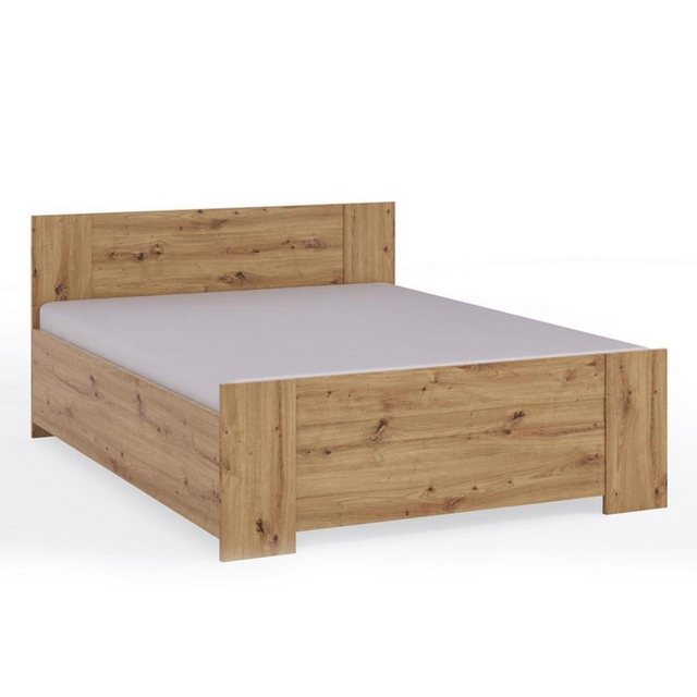 Beautysofa Bett Bono (165 cm breite, Holzbett im industrial Stil), Automate günstig online kaufen