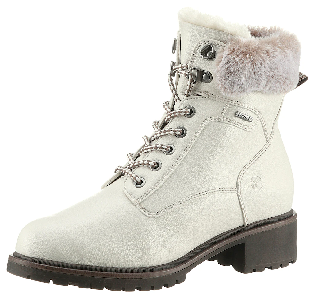 Tamaris Winterboots, Blockabsatz, Winterstiefelette, Schnürboots in veganer günstig online kaufen