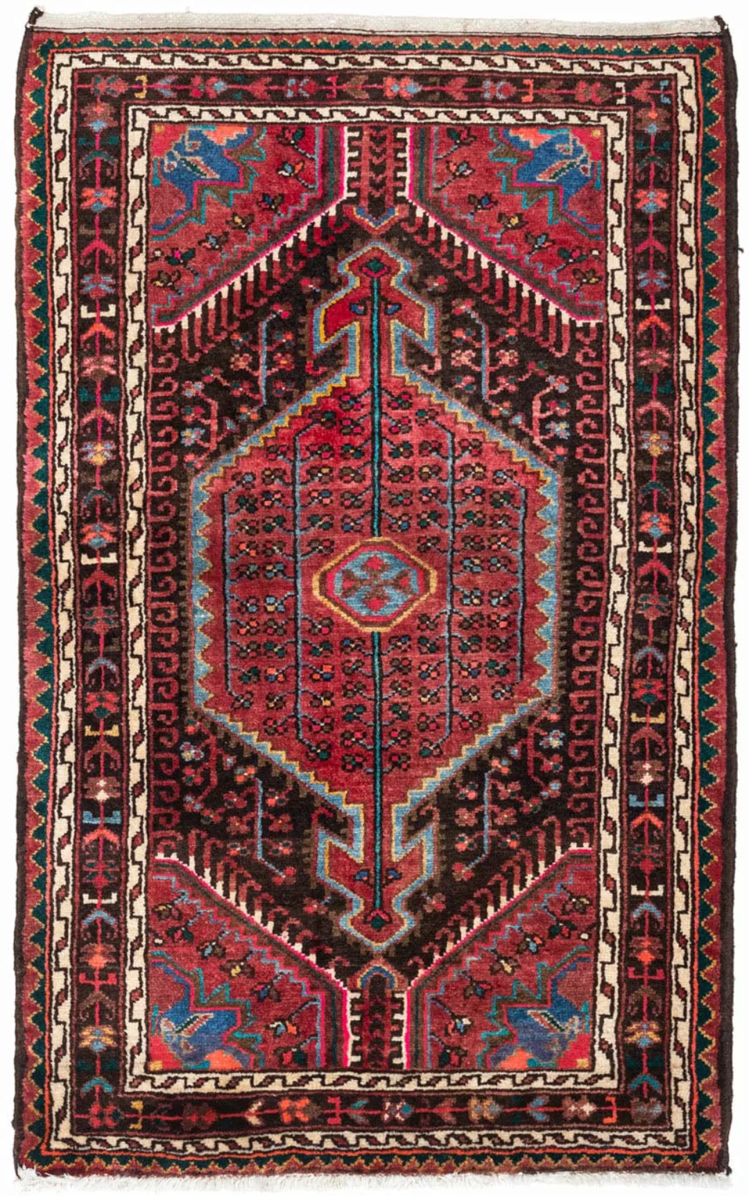 morgenland Wollteppich »Touiserkan Medaillon Rosso chiaro 127 x 87 cm«, rec günstig online kaufen