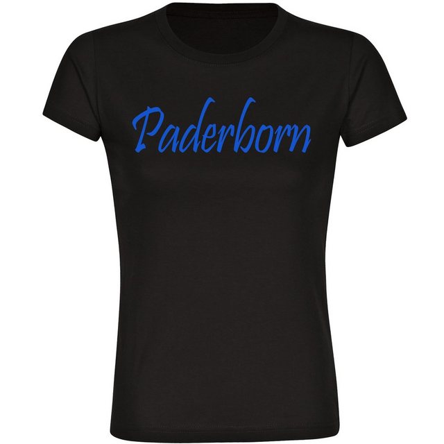 multifanshop T-Shirt Damen Paderborn - Schriftzug - Frauen günstig online kaufen