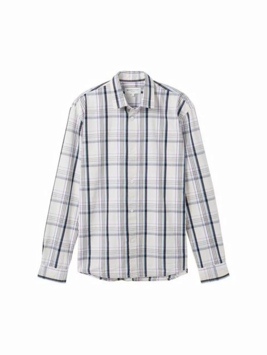 TOM TAILOR Denim Langarmshirt relaxed check shirt günstig online kaufen