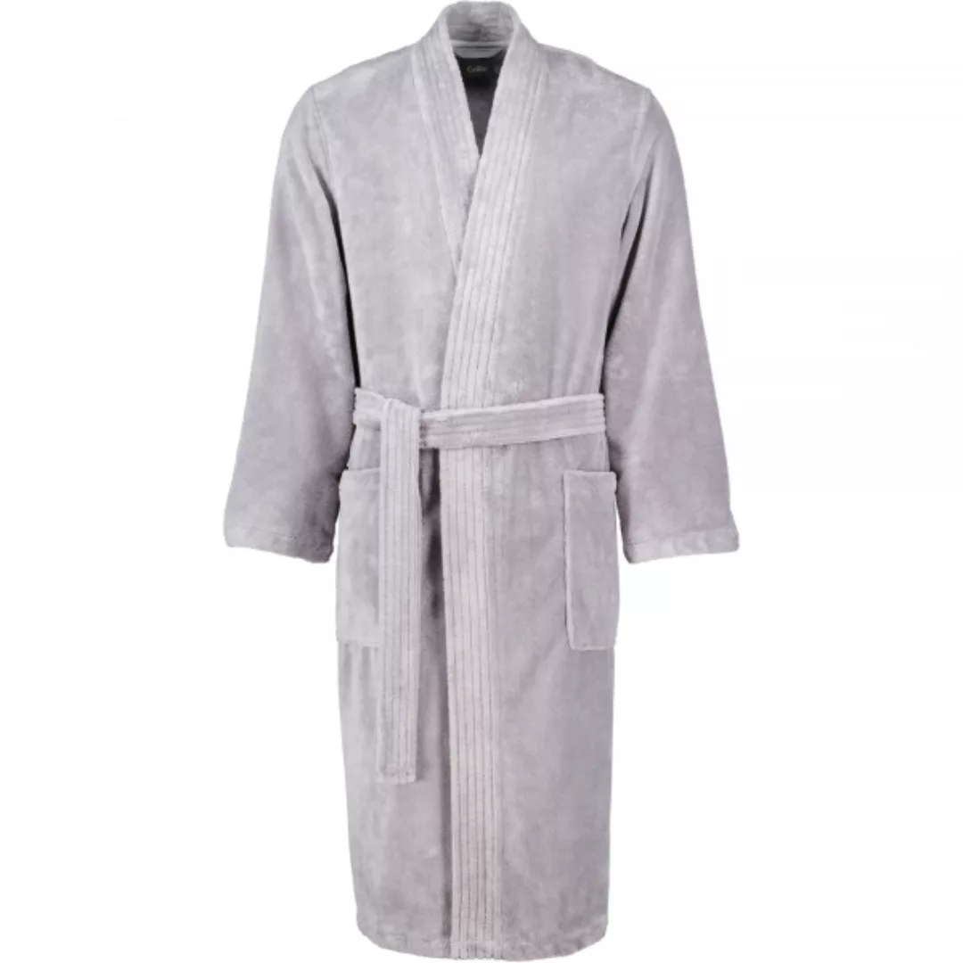 Cawö Home Herren Bademantel Kimono 800 - Farbe: graphit - 73 - XL günstig online kaufen