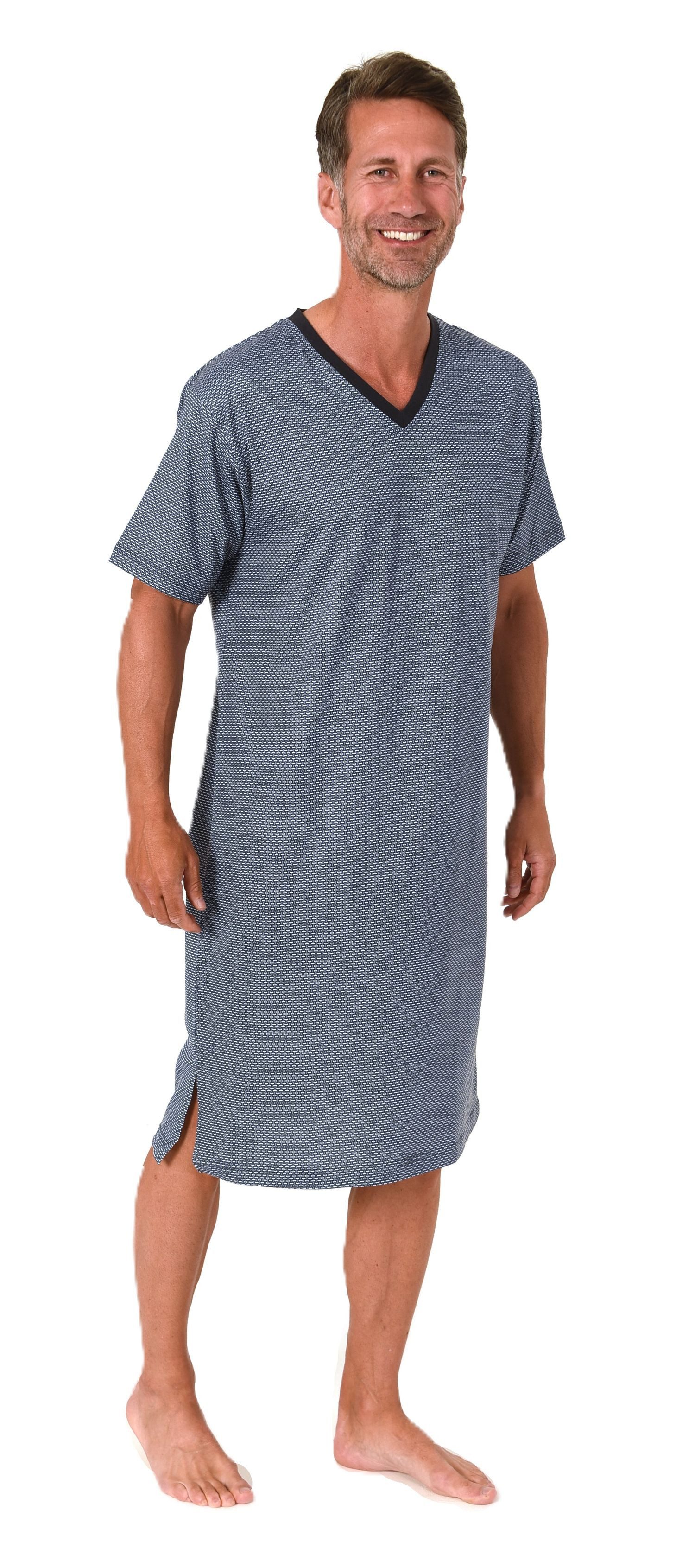 Normann Pyjama Normann Herren kurzarm Nachthemd günstig online kaufen