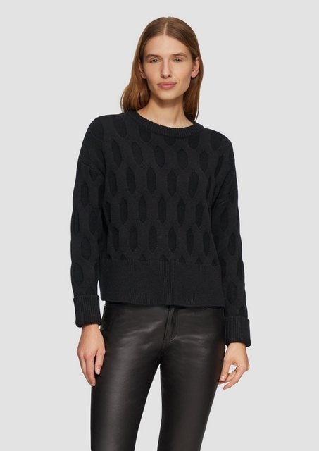 s.Oliver Strickpullover Oversized Pullover mit Strickmuster günstig online kaufen