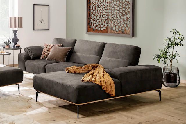 W.SCHILLIG Ecksofa "run, Designsofa mit tollem Sitzkomfort, bequem, L-Form" günstig online kaufen