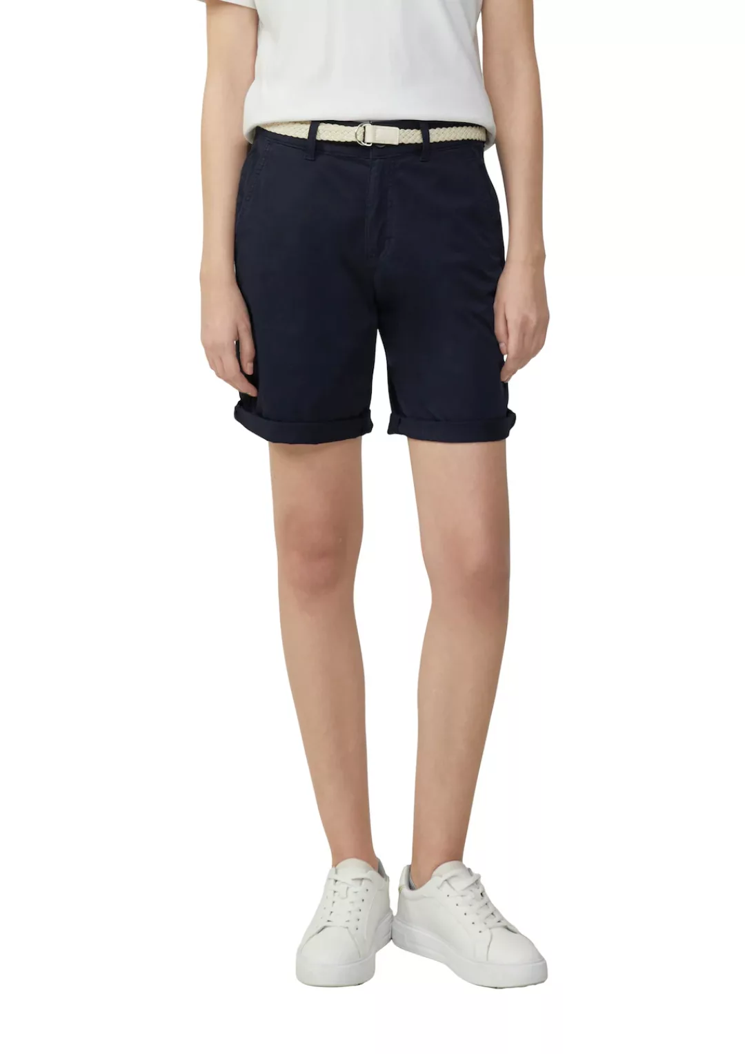 s.Oliver Chinoshorts, Sommerhose mit geflochtenem Gürtel günstig online kaufen