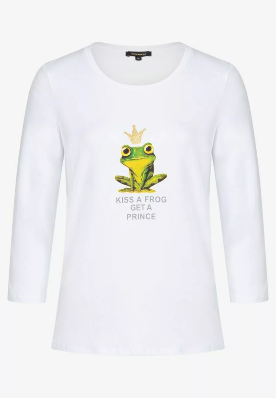 T-Shirt mit Frosch-Print, weiß günstig online kaufen