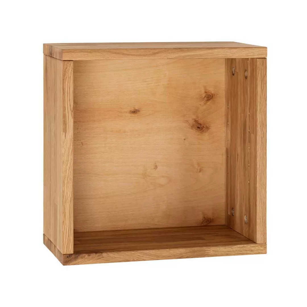 Modul Wohnwand Holz aus Wildeiche Massivholz 9 Elemente (neunteilig) günstig online kaufen