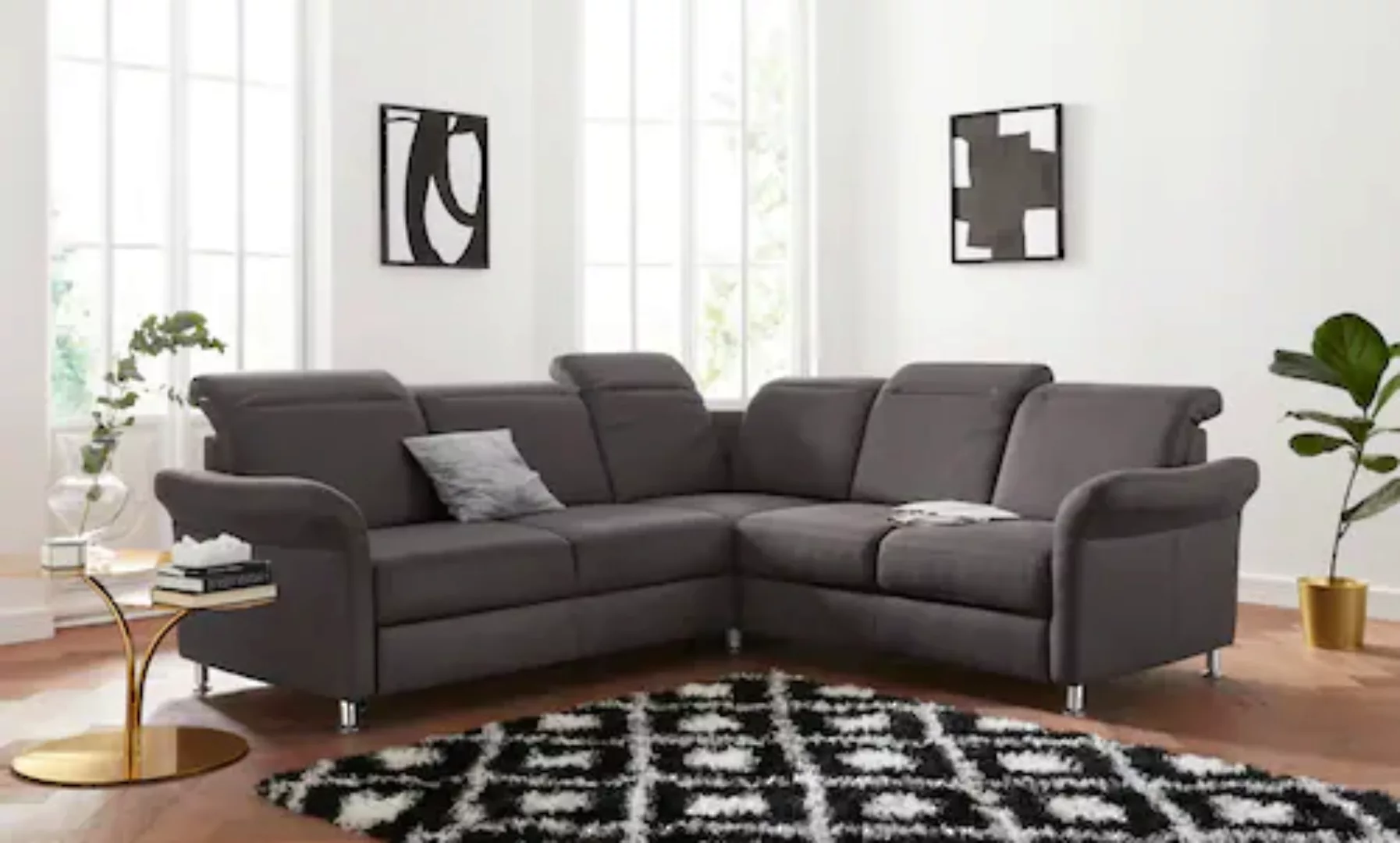 sit&more Ecksofa »Darwin L-Form«, inklusive Federkern, wahlweise mit Kopfte günstig online kaufen