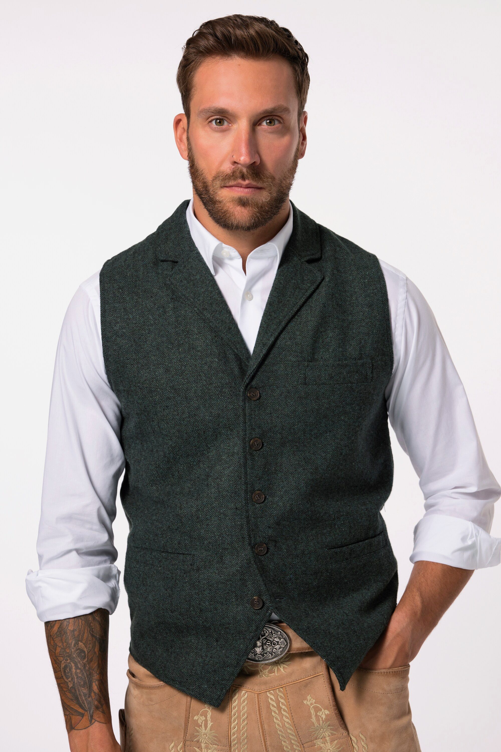 JP1880 Steppweste JP 1880 Tweed-Weste FLEXNAMIC® günstig online kaufen