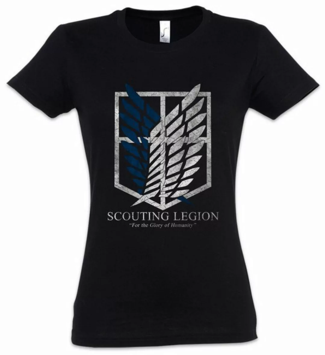 Urban Backwoods Print-Shirt Scouting Legion Damen T-Shirt Attack On Logo Sy günstig online kaufen