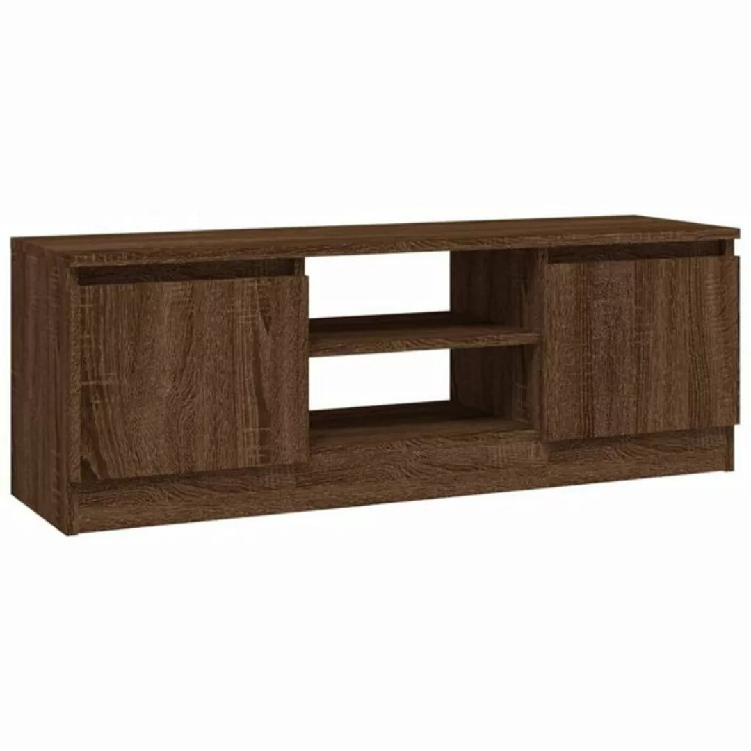 vidaXL TV-Schrank TV-Schrank mit Tür Braun Eichen-Optik 102x30x36 cm TV-Low günstig online kaufen