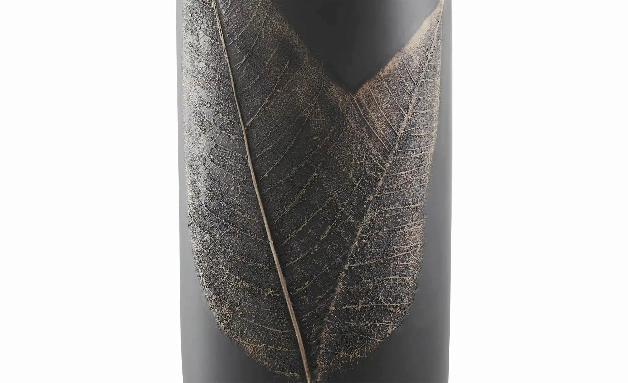 Deko Vase ¦ schwarz ¦ Polyresin (Kunstharz) ¦ Maße (cm): H: 35,5  Ø: 12 Acc günstig online kaufen